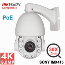 영어 설명서 PoE 4K 8MP 5MP IP 카메라 아웃도어 클라우드 30X 줌 CCTV Varifocus Onvif H.265 돔 보안 양방향 오디오 소니 IMX 415 Dana, 5MP 30X PoE 클라우드