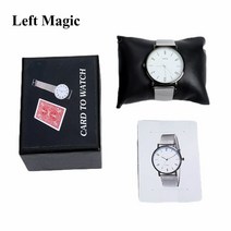 마술카드 마술트럼프 신기한 카드 이시계 (카드 + 세트) 마술 트릭 변경 닫기 거리 환상 눈속임 정신주의, 01 watch pattern