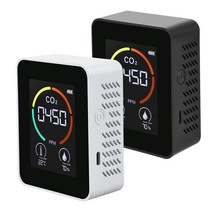 이산화탄소 측정기 미세먼지 가스농도 공기 모니터 CO2 이산화탄소 검출기 온실 창고 대기 질 온도 습도, 단일옵션