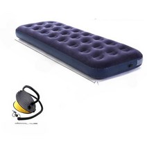 에어베드 자충 캠핑용 텐트 차량용 바닥 캠핑 매트, 싱글침대+핸드펌프