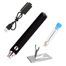 USB 납땜 인두 전자 충전식 용접 도구 전기 기사, Black