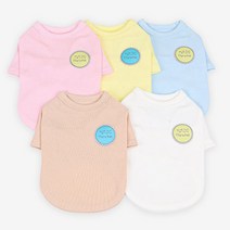 베이직 파스텔 티셔츠 S-2XL 5color 강아지옷 파스텔 댕댕이티, 스카이블루