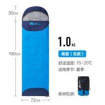 온열침낭 침랑 차박 미군 군용 군대 백패킹 가성비 입는침낭 1인용 하계 동계 침량 캠핑 등산 실내 바닷가 장신용 190cm, 바다색 (왼쪽) 1.0KG