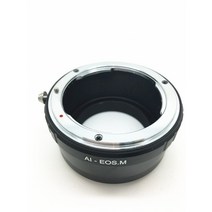 AI-EOSM 렌즈 마운트 어댑터 링 Nikon F 50mm-1.8D 및 EOS M EOSM10 M3 M5 카메라 용, 한개옵션0