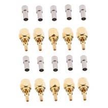 GHSHOP RG316 RG174 Rf 어댑터 커넥터용 10x SMA 수 커넥터 스트레이트 크림프, 설명, 설명, 쇼