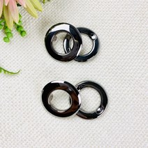 핀쿠션 국산) 28mm 간편 핸드아일렛 (4세트), 블랙실버