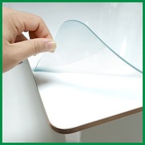 블루몬스터 투명 PVC 식탁매트 유리대용 책상 데스크 매트 맞춤제작 2mm, 사각, 70cm x 250cm (라운딩가능)