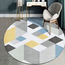 가정용 원형 러그 인테리어 모던 감성 안방 서재 책상 주방 둥근 귀여운 라운드 바닥매트