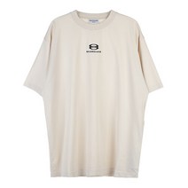 [발렌시아가] 로고 자수 코튼 오버 반팔티 641655 TLVF9 9054