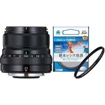 FUJIFILM 단초점 광각 렌즈 XF23mmF2 R WR B 블랙+[Amazon 한정 브랜드]Kenko 43mm 발수 렌즈 필터 PRO1D 프로텍터 NEO 렌즈 보호용 발수·방오 코팅 얇은 프레임 일본제 813423