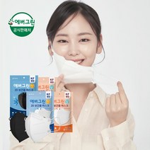 에버그린 2D 새부리형 KF80 중형 화이트 25매, 새부리형 KF80 화이트 중형 25매, 1개