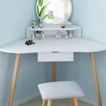 어린이 방 학생 방 침실 공주 메이크업 원룸 화장대, 60cm 따뜻한 흰색