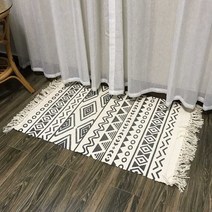 양모러그코튼 소프트 태슬 홈 카펫 거실 침실 장식 홈 카펫 바닥 문 매트 북유럽 코튼 린넨 깔개 매트