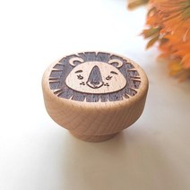 키덜트 목각 인형가구 돌하우스 diy 미니어쳐 쇼파 테이블 옷장 탁상새겨진 귀여운 동물 나무 서랍 손잡이, 11 1pcs