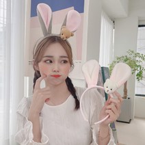 토끼 곰 헤어밴드 동물머리띠 핸드메이드 롯데월드 에버랜드