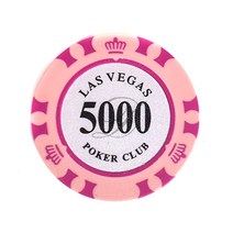 국제규격 경기용 숫자 카지노칩 데칼크레이 100p 세트, 숫자 5000