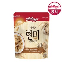 [메가마트]농심 켈로그 현미 푸레이크 지퍼백 시리얼 550g, 1개