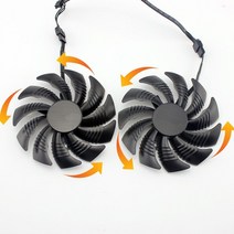 그래픽카드 팬 수리 부품 t129215su gv rx570rx580 게임용 gv rx470 wf2rx480 wf2 기가바이트 카드용 88mm 냉각, 2개