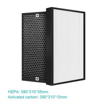 호환 공기청정기 필터 샤프 fz-a50hfe fz-a50dfe 교체용 공기 청정기 hepa 탄소 필터 kc-a50e kc850e kc-bb30-w kc-w280sw, fza50 세트