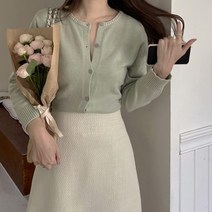 [당일배송] 소프트터치 5color 라운드 긴팔 가디건