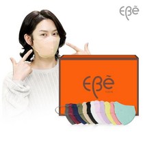 이비에 컬러마스크 새부리형 10매씩 주문시 박스포장 귀편한 숨쉬기편한 패션 김희철 연예인 홈쇼핑 공식 판매계약업체, 중형M, 블랙