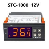 자동 온도 조절기 타이머 스위치 전자식 STC 3028 습도 STC 열선 온도 조절기, 협력사, STC-1000 12V