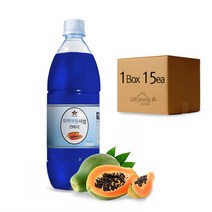별코리아 파파야향 슬러시원액 1kg*15ea/box 파파야맛 슬러시시럽, 청포도