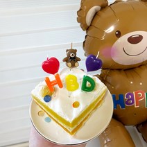 HBD 알파벳초 레터링초 생일축하초 파티초 생일케이크 기념일