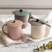 흡착 피쉬 실리콘 컵 뚜껑 덮개, 카키