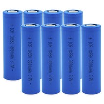 18650 충전식 리튬이온 배터리 ICR18650 3.7V 3000mA 1세트(8PCS), 8개입, 1세트
