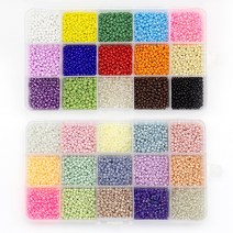 ARTNISM 동백이 반지 팔찌 만들기 재료 공예 세트 마스크스트랩 줄 시드비즈 3mm 15색 SET 모음, 08 C TYPE 비비드