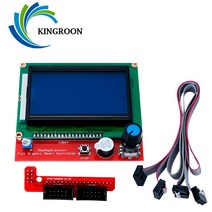 킹룬 Ramps 1.4 LCD 스마트 제어 마더 보드 RAMPS1.4 모니터 디스플레이 화면 12864 제어판 케이블 3D 프린터 부품
