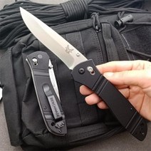 접이식 나이프 Benchmade 710 높은 경도 D2 블레이드 G10 핸들 필드 자기 방어 안전 포켓 EDC 도구 HW471