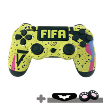 적용 가능 소니 PS4 DualShock 4 V2 호환하다 게임 테마 사용자 정의 무선 컨트롤러 4.0 22 테마, FIFA02