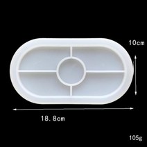 수제 타원형 트레이 시멘트 실리콘 금형 DIY 콘크리트 석고 코스터 도자기 홈 인테리어 수지 공예 장식, 03 11.9x24cm