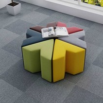 병원소파 어린이집 문화 센터 휴게실 테이블 조합, 파란색