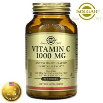 솔가 수용성 비타민 C 씨 아스코르브산 아스코르빈산 1000mg 90정, 1개