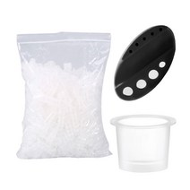 반영구화장 타투용 잉크 대용량 색소컵 1000개입 + 실리콘 색소컵 홀더 1개입 구성, 블랙
