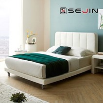 세진침대 비엔나 투매트리스 침대 프레임만SS, 초코브라운