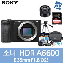소니정품 A6600 16-50mm 128패키지 미러리스카메라, 08 소니A6600+35mm/128G풀패키지
