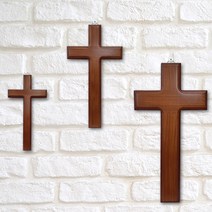 교회십자가 원목 나무십자가 벽걸이 십자가 교회선물, 3-3) 고급원목십자가 -  대