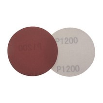 3 인치 75mm 알루미늄 산화물 건조 60 ~ 2000 그릿 후크 및 루프 샌드페이퍼 금속 자동 목재 샌딩 연마 용 디스크, 1200 Grit, 25 Pcs