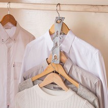 옷장 행거 정리 옷걸이 연결 고리 1+1 원플원 옷장 공간 확보 옷가게 디피용 옷걸이, 두개 SET