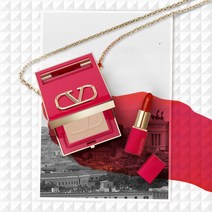 발렌티노 뷰티 고클러치 + 로쏘 미니 립스틱 2종세트 정품보증 151938, 01 베리 라이트 + 217A 이테리얼 레드