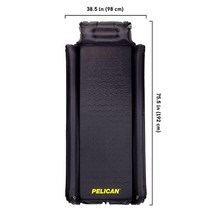 [정품] Pelican 자체 팽창 슬리핑 패드 베개 및 팔걸이 포함 캠핑 장비 - 방수 접이식 경량 에어 매트리스 하이킹 배낭여행을 위한 메모리 폼 수면 매트 여행 액세서리