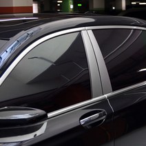 JS automotive SM6 차량전용 B필러 메탈크롬 튜닝 몰딩 인테리어 자동차 실외 스티커용품, 메탈크롬B필러_SM6