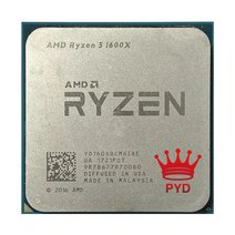 CPU AMD Ryzen 5 1600X R5 3.6 GHz 6 코어 12 스레드 CPU 프로세서 95W L3 16M YD160XBCM6IAE 소켓 AM4 라, 단일옵션