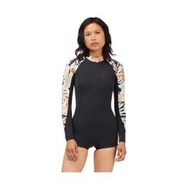 Billabong 여성 Spring Fever 긴팔 2mm 스프링 수트, Paradise Black, 4