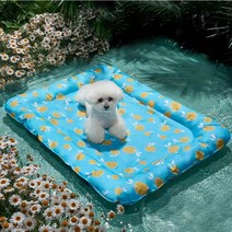 NIUFLY 강아지 쿨매트 반려동물 여름 쿨방석, 네이비