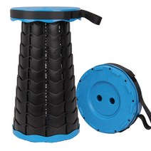 유앤미 야외 휴대용 접이식 의자 DZ010, 블루블랙, 1개